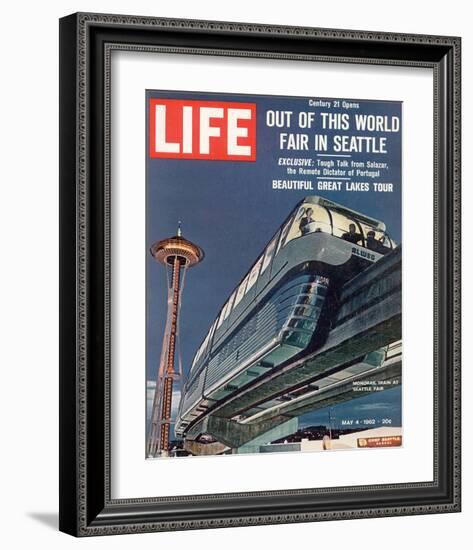 LIFE Seattle World Fair Monorail-null-Framed Premium Giclee Print