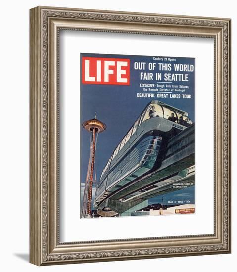 LIFE Seattle World Fair Monorail-null-Framed Art Print