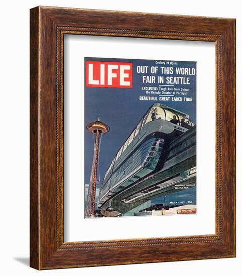 LIFE Seattle World Fair Monorail-null-Framed Art Print