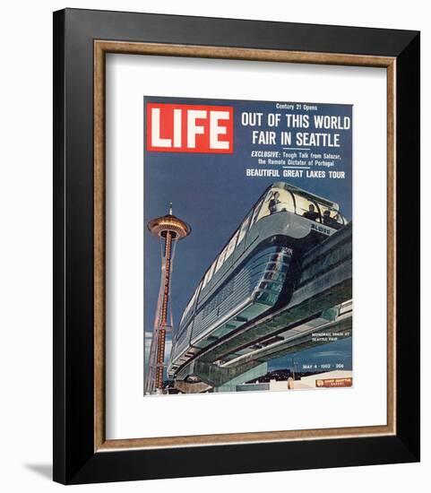 LIFE Seattle World Fair Monorail-null-Framed Art Print