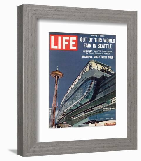 LIFE Seattle World Fair Monorail-null-Framed Art Print