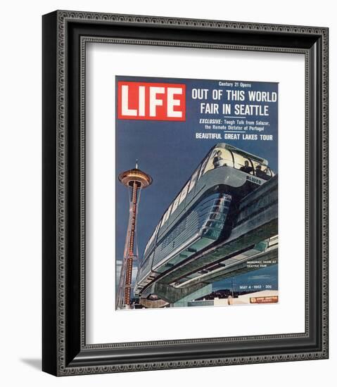 LIFE Seattle World Fair Monorail-null-Framed Art Print