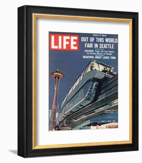 LIFE Seattle World Fair Monorail-null-Framed Art Print