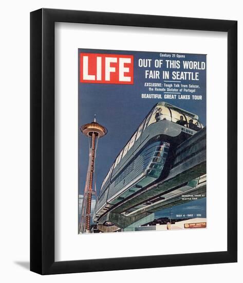 LIFE Seattle World Fair Monorail-null-Framed Art Print