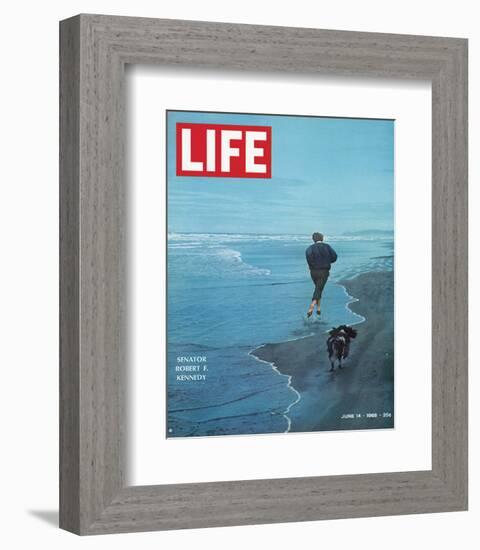 LIFE Senator Rober F. Kennedy-null-Framed Art Print