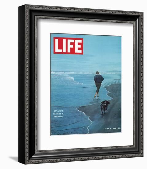 LIFE Senator Rober F. Kennedy-null-Framed Art Print