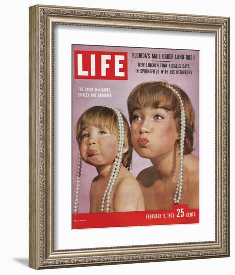 LIFE Shirley MacLaine & Daughter-null-Framed Art Print