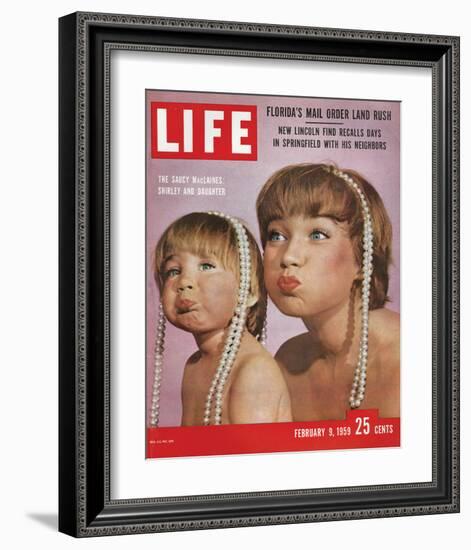 LIFE Shirley MacLaine & Daughter-null-Framed Art Print