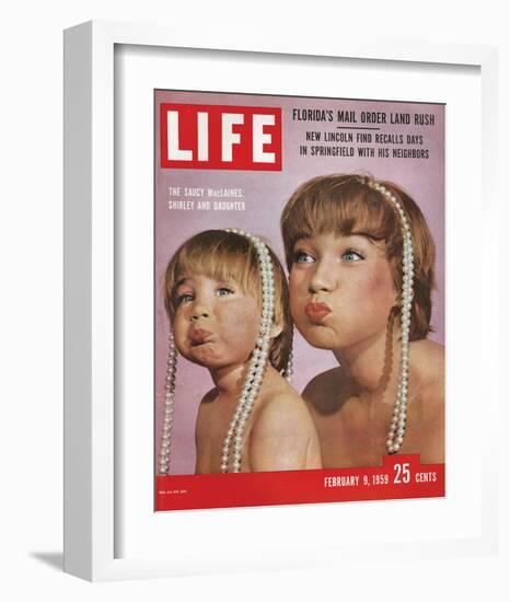 LIFE Shirley MacLaine & Daughter-null-Framed Art Print