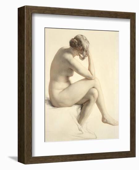 Life Study (Pastel and Pencil on Paper)-William Mulready-Framed Giclee Print