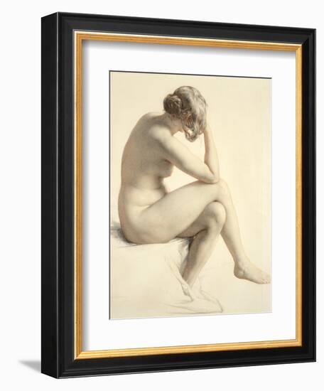 Life Study (Pastel and Pencil on Paper)-William Mulready-Framed Giclee Print