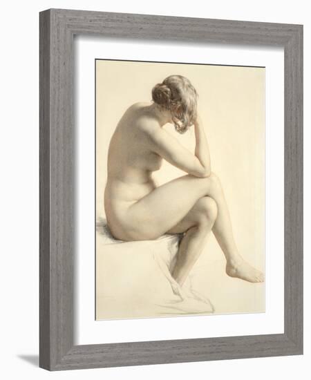 Life Study (Pastel and Pencil on Paper)-William Mulready-Framed Giclee Print