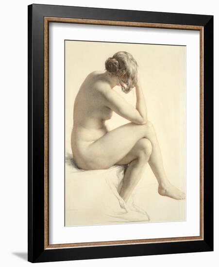 Life Study (Pastel and Pencil on Paper)-William Mulready-Framed Giclee Print