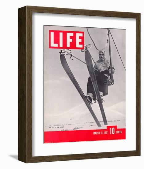 LIFE Sun Valley Ski Lift 1937-null-Framed Premium Giclee Print