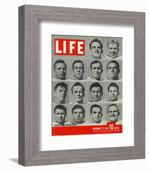 LIFE Texas Football 1941-null-Framed Premium Giclee Print