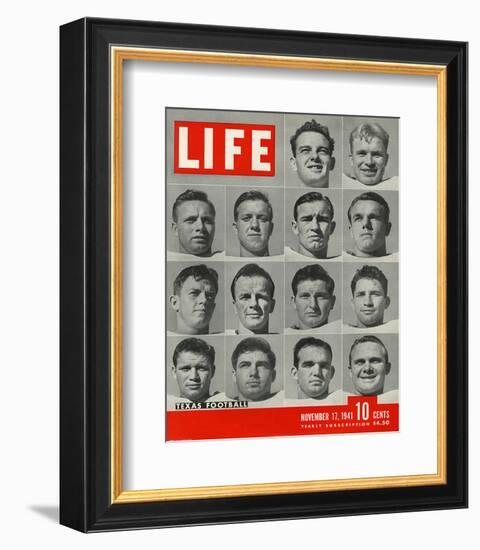 LIFE Texas Football 1941-null-Framed Premium Giclee Print