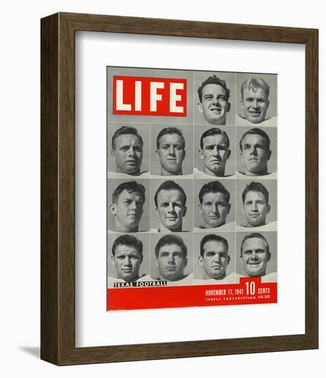 LIFE Texas Football 1941-null-Framed Premium Giclee Print