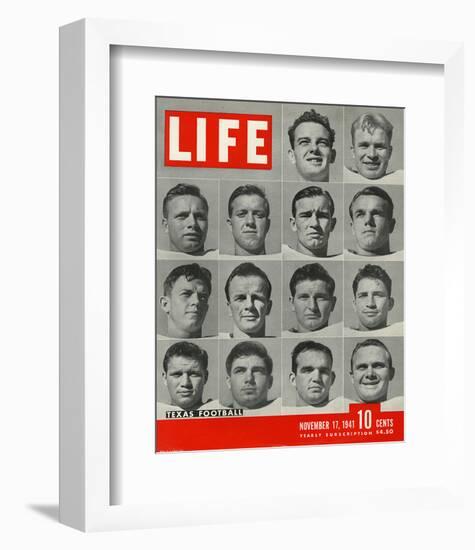 LIFE Texas Football 1941-null-Framed Premium Giclee Print