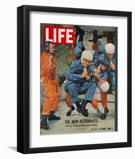 LIFE the new Astronauts 1963-null-Framed Art Print