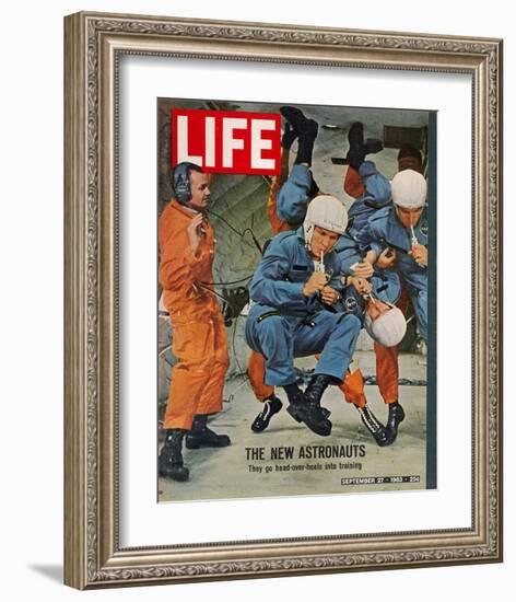 LIFE the new Astronauts 1963-null-Framed Art Print