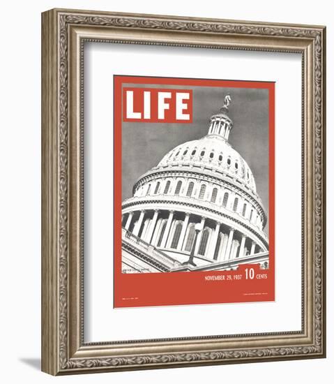 LIFE United States Capitol 1937-null-Framed Premium Giclee Print