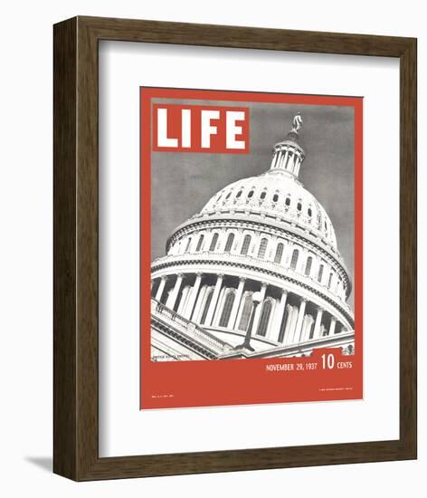 LIFE United States Capitol 1937-null-Framed Premium Giclee Print