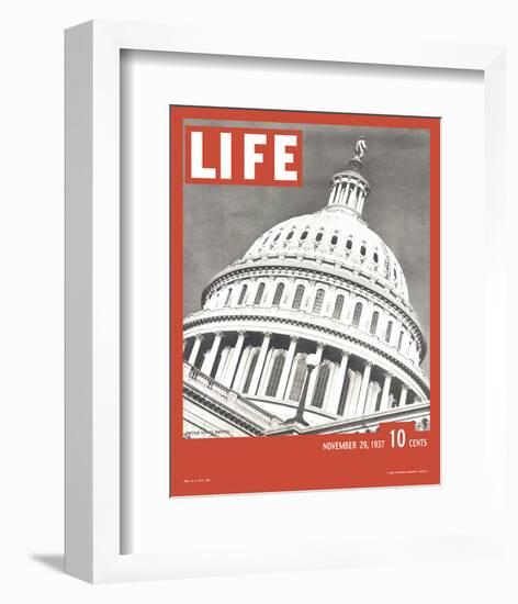 LIFE United States Capitol 1937-null-Framed Premium Giclee Print