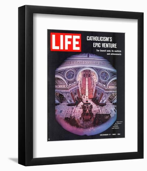 LIFE Vatican Council ends 1965-null-Framed Premium Giclee Print