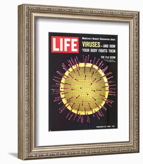 LIFE Viruses-The Flu Germ 1966-null-Framed Premium Giclee Print