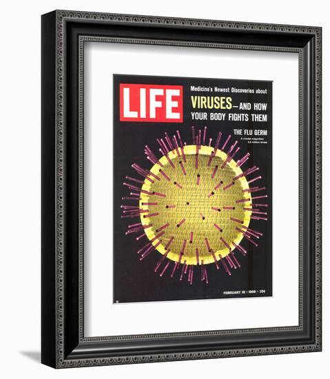 LIFE Viruses-The Flu Germ 1966-null-Framed Premium Giclee Print