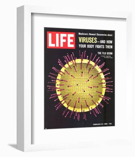 LIFE Viruses-The Flu Germ 1966-null-Framed Premium Giclee Print