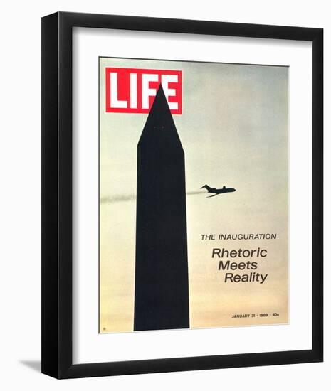 LIFE Washington Nixon Inauguration-null-Framed Art Print