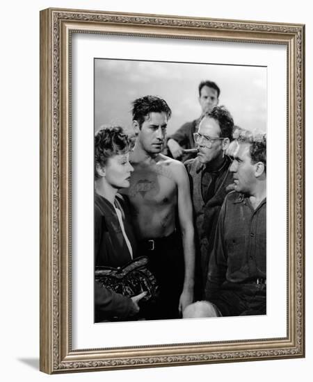 Lifeboat by Alfred Hitchcock with Tallulah Bankhead, John Hodiak, Henry Hull and William Bendix, 19-null-Framed Photo