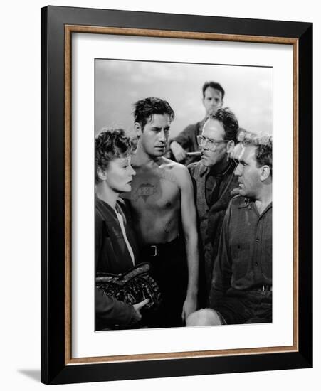 Lifeboat by Alfred Hitchcock with Tallulah Bankhead, John Hodiak, Henry Hull and William Bendix, 19-null-Framed Photo