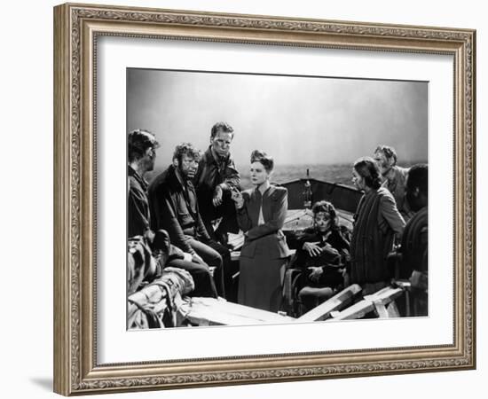 Lifeboat by Alfred Hitchcock with Walter Slezak, Hume Cronyn, Tallulah Bankhead, Heather angel and -null-Framed Photo