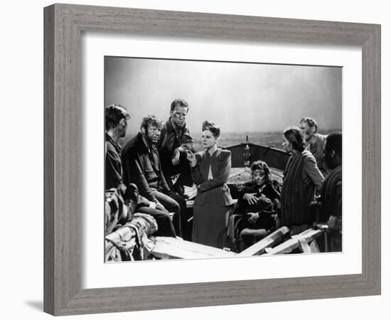 Lifeboat by Alfred Hitchcock with Walter Slezak, Hume Cronyn, Tallulah Bankhead, Heather angel and -null-Framed Photo