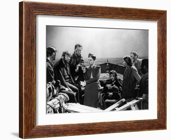 Lifeboat by Alfred Hitchcock with Walter Slezak, Hume Cronyn, Tallulah Bankhead, Heather angel and -null-Framed Photo