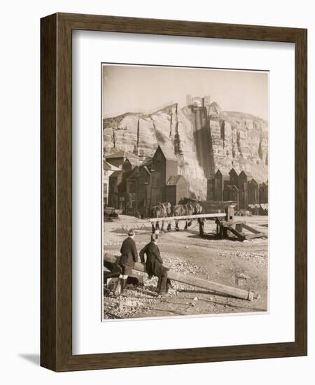 Lifeboat Horses at Hastings-null-Framed Photographic Print