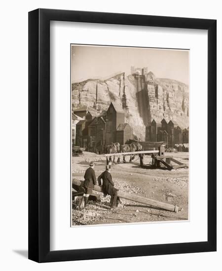 Lifeboat Horses at Hastings-null-Framed Photographic Print