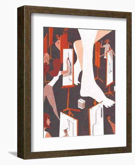 Lifeclass, 2016-A.Richard Allen-Framed Giclee Print