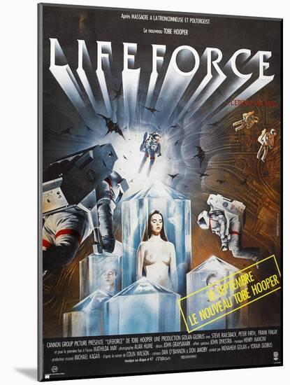 Lifeforce, French poster, 1985. © Cannon Films/courtesy Everett Collection-null-Mounted Art Print