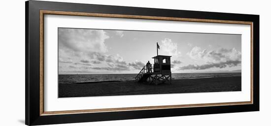 Lifeguard Hut on the Beach, 22nd St. Lifeguard Station, Redondo Beach, Los Angeles County-null-Framed Photographic Print