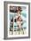 Lifeguard Pinup Girl - Santa Cruz, California-Lantern Press-Framed Art Print