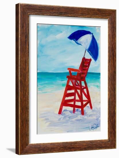 Lifeguard Post I-Julie DeRice-Framed Art Print