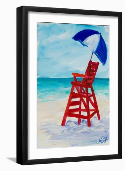 Lifeguard Post I-Julie DeRice-Framed Art Print