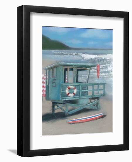 Lifeguard Stand-Matthew Piotrowicz-Framed Art Print