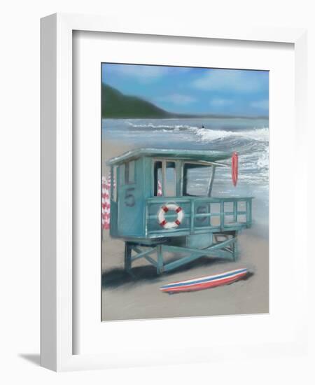 Lifeguard Stand-Matthew Piotrowicz-Framed Art Print