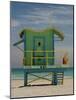 Lifeguard Station on 8th Street, South Beach, Miami, Florida, USA-Nancy & Steve Ross-Mounted Photographic Print