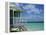 Lifeguard Tower Along South Beach-James Randklev-Framed Premier Image Canvas