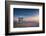 Lifeguard Tower at Venice Beach, California at Sunset.-logoboom-Framed Photographic Print